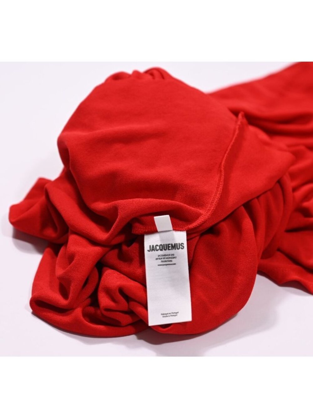 Jacquemus La robe Salerno Midi Dress in Red - Picture 7 of 8